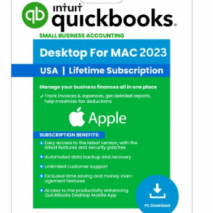 Intuit QuickBooks Desktop Desktop For Mac Plus 2023 | US Version | Lifetime Activation